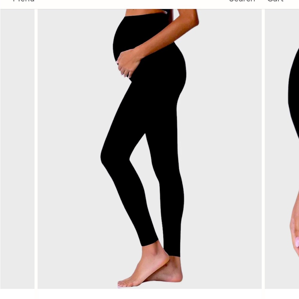 Femy Maternity Leggings (Small, Black)